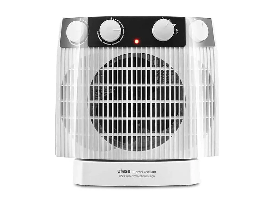 Calefactor Ufesa Persei 2000W 3 potencias oscilante blanco