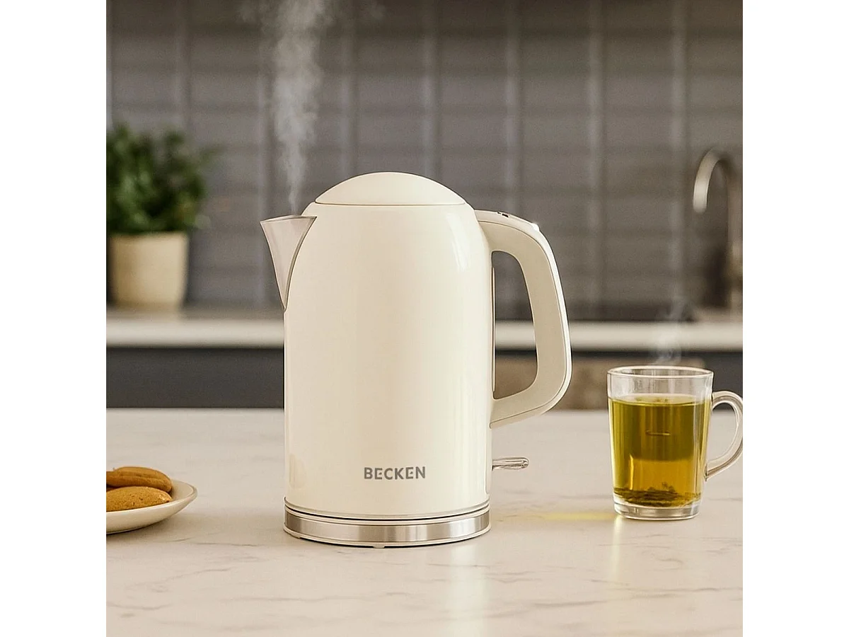 Hervidor Becken BWK8769CR 2200W base rotativa 1,7L beige