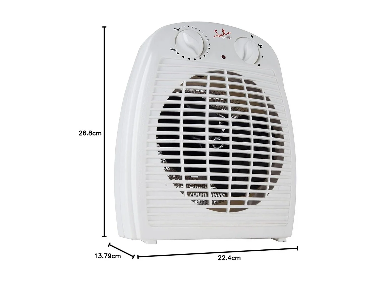 Calefactor ventilador Jata TV78 2 potencias de calor blanco