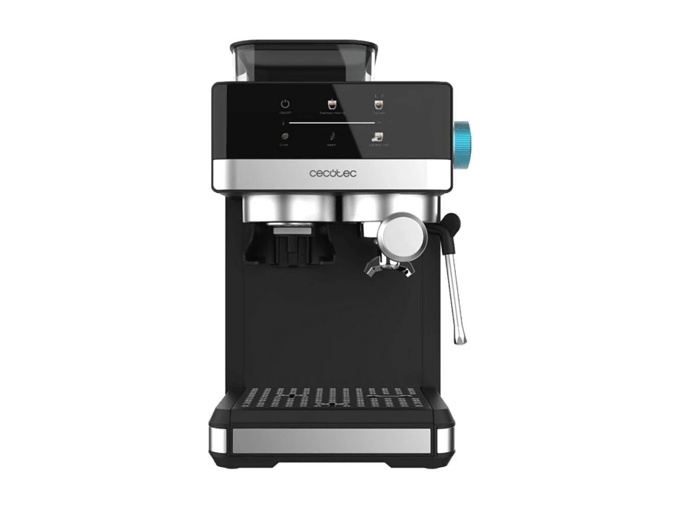 Cafetera Espresso Cecotec Power Espresso 20 Grind 1350W 1-2 tazas 1,7L negro