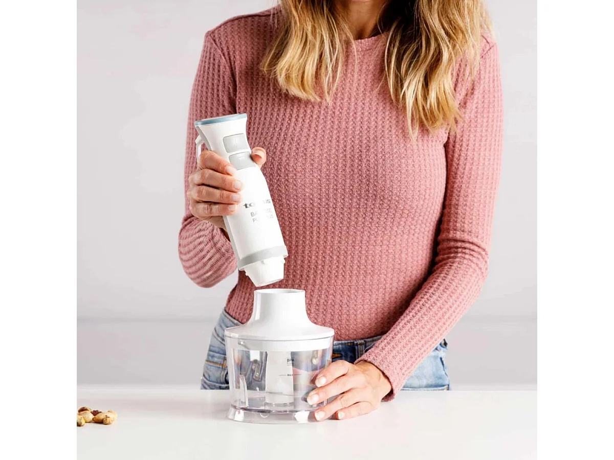 Batidora de mano Taurus Bapi 1200 Pure Plus 1200W 20 velocidades blanco