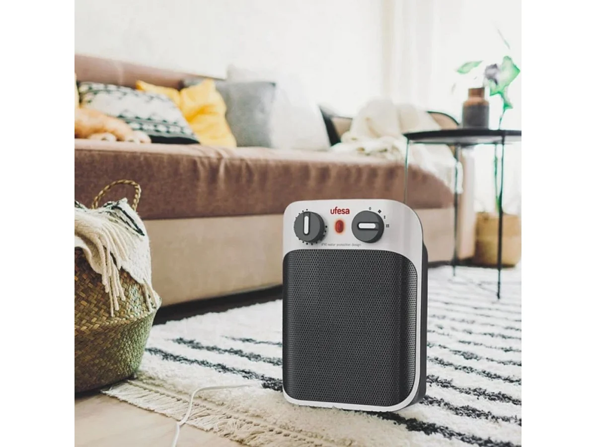 Calefactor cerámico Ufesa CC1800IP 1800W 2 potencias blanco