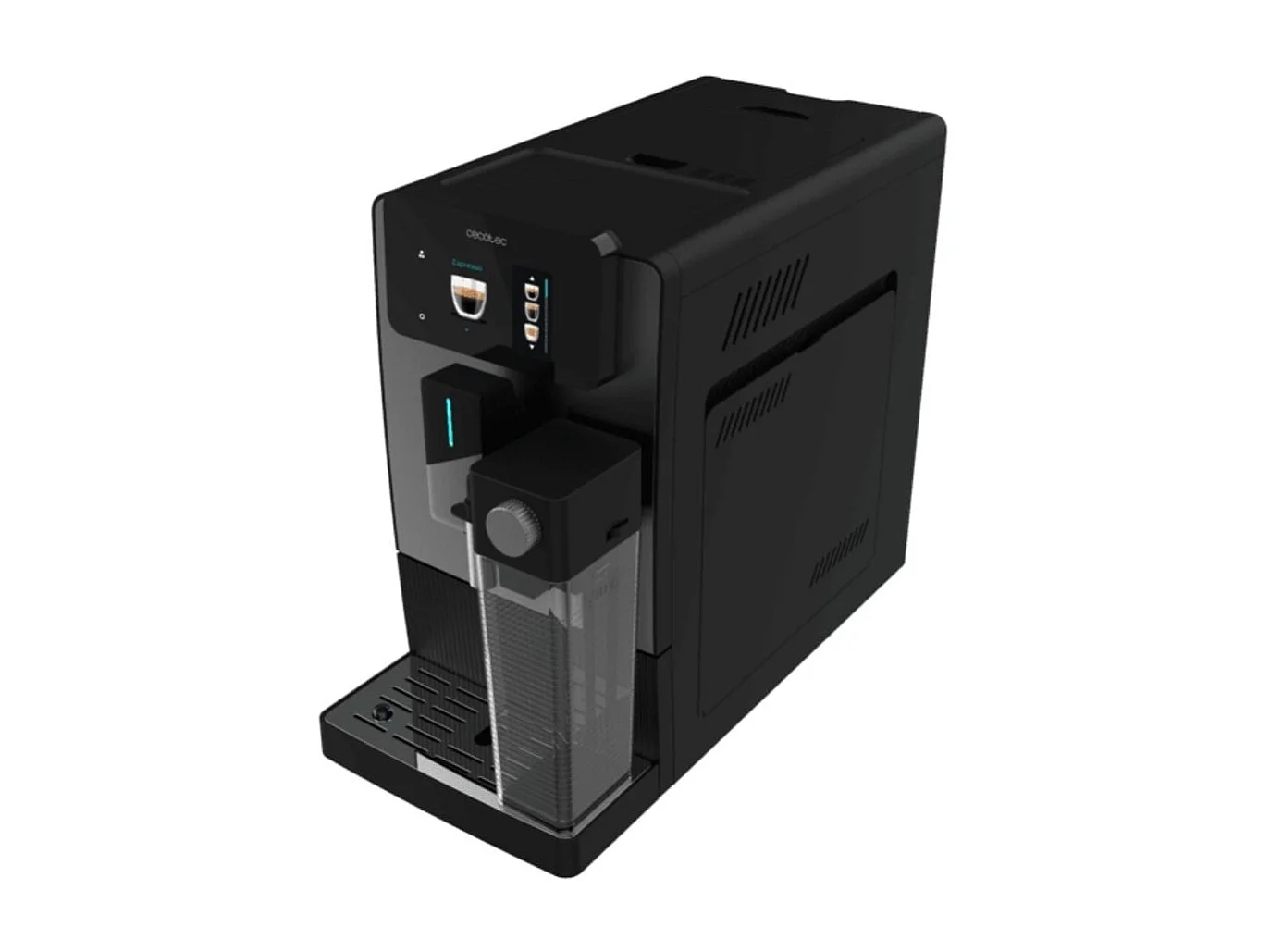 Cafetera superautomática Cecotec Cremmaet Latte Touch 19 bares con tanque de leche negro