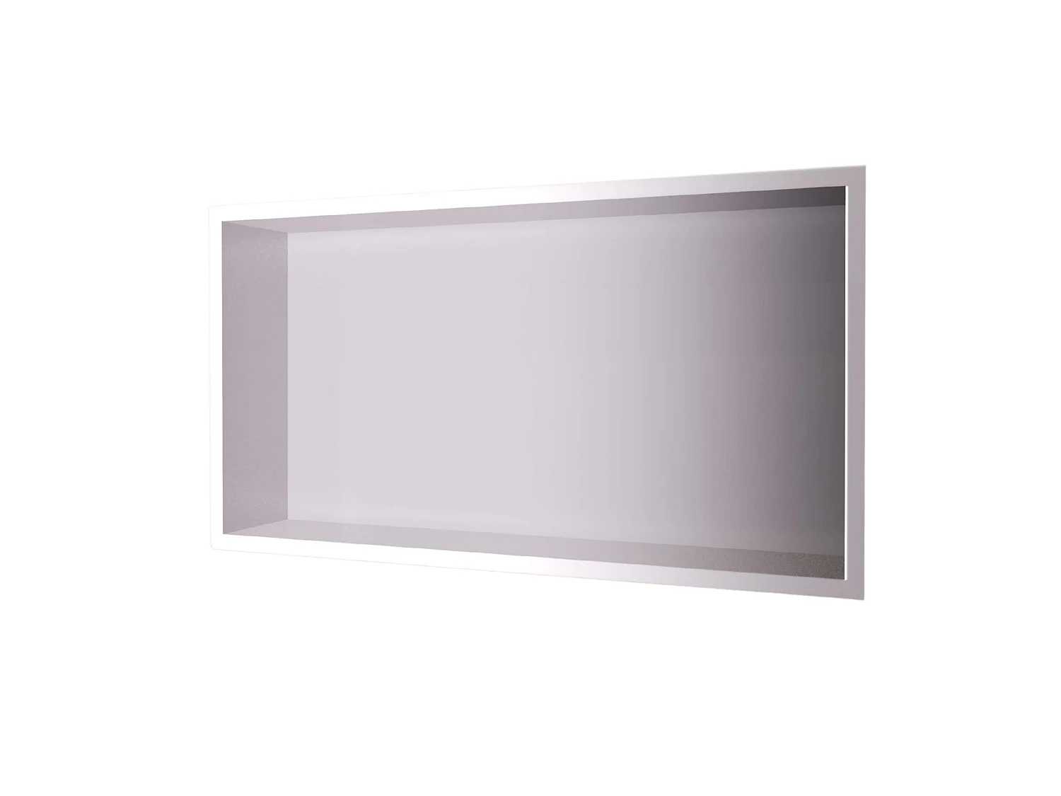 Niche de Douche Mural 63 x 33 cm - Rangement Salle de Bain en finition Niquel Brossé - PACIFIC