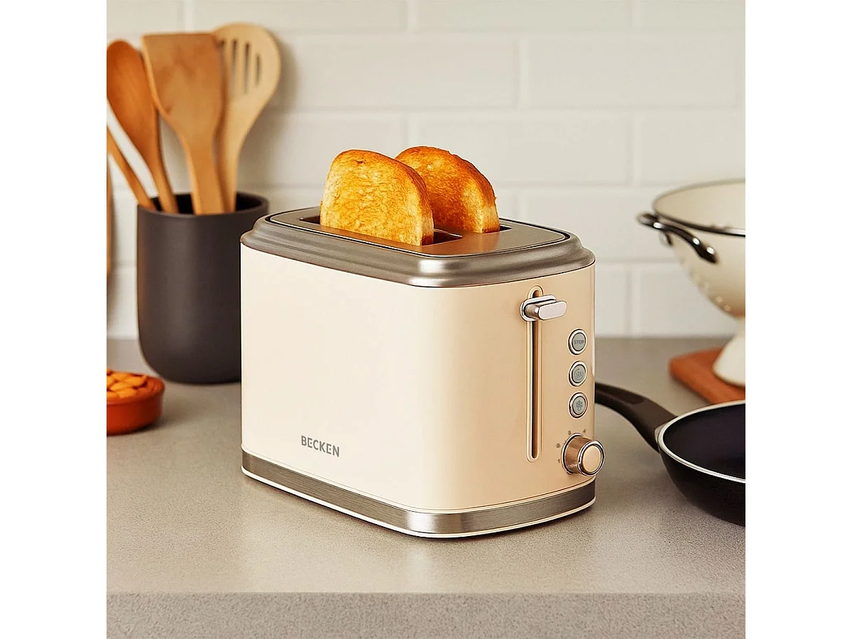 Tostador Becken BT8766CR 2 ranuras 6 niveles beige