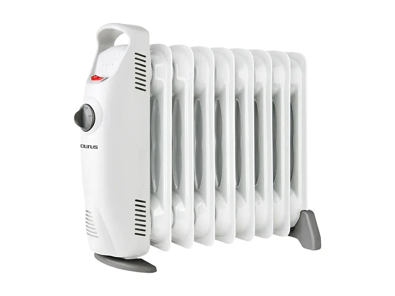 Radiador de aceite Taurus Masai 1000W 9 elementos con asa blanco
