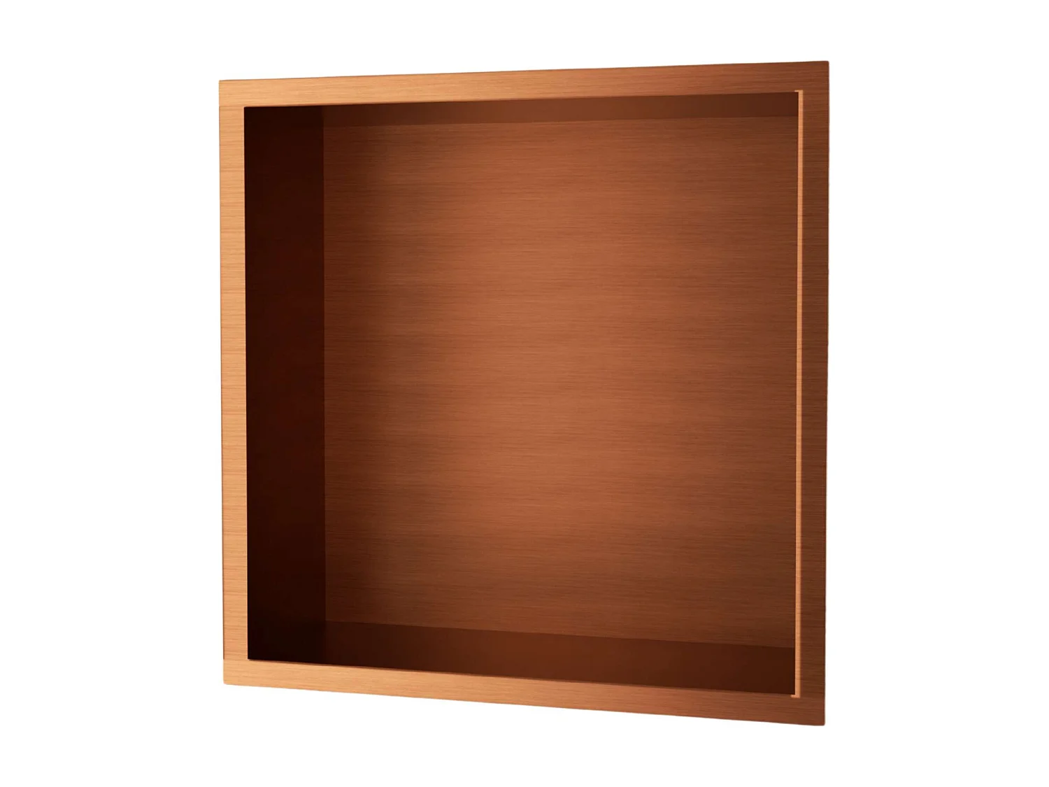 Niche de Douche Mural 33 x 33 cm - Rangement Salle de Bain en finition Cuivré - ATLANTIC