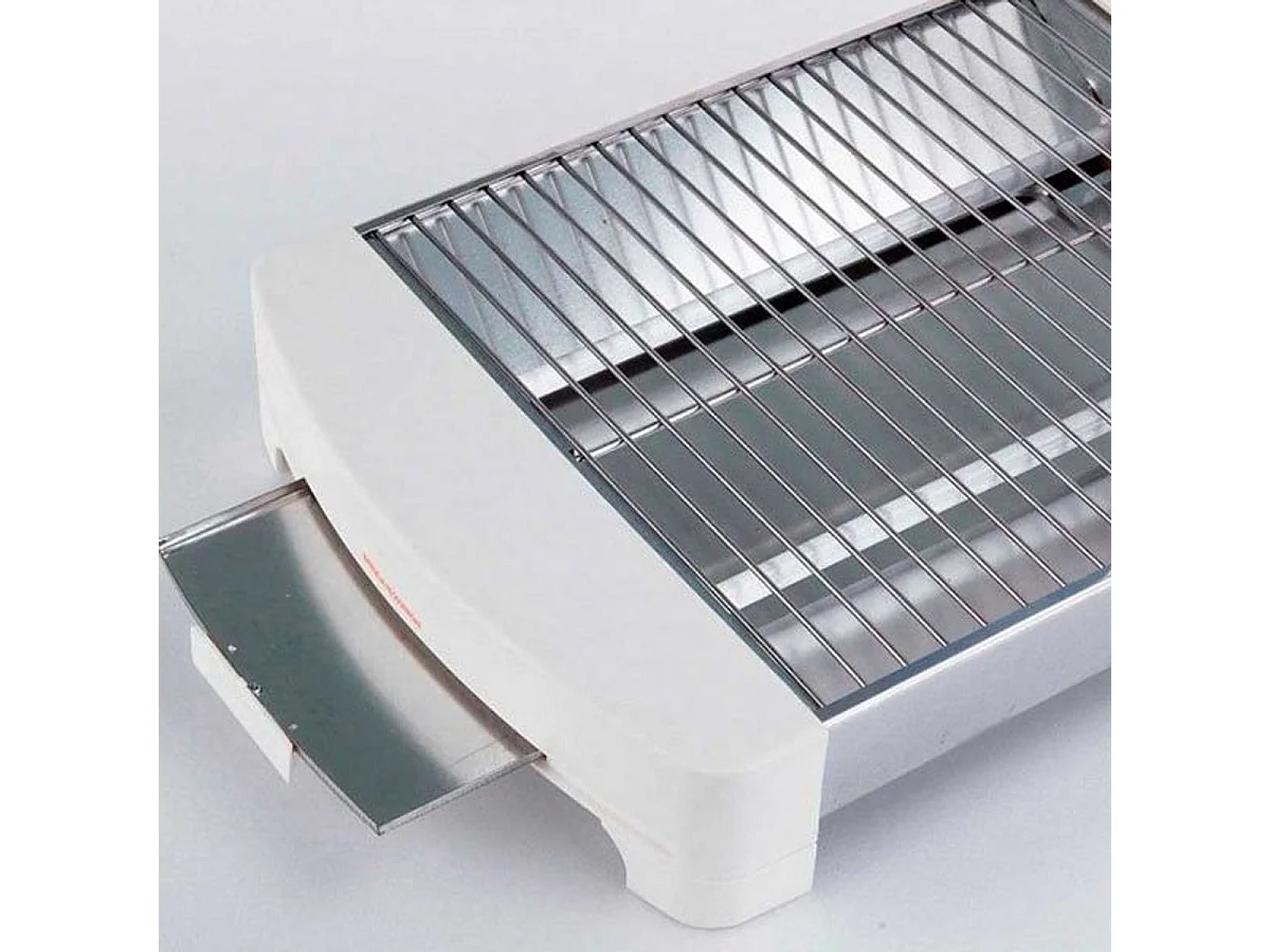 Grille-pain horizontal JATA 587 4000 W en acier inoxydable blanc