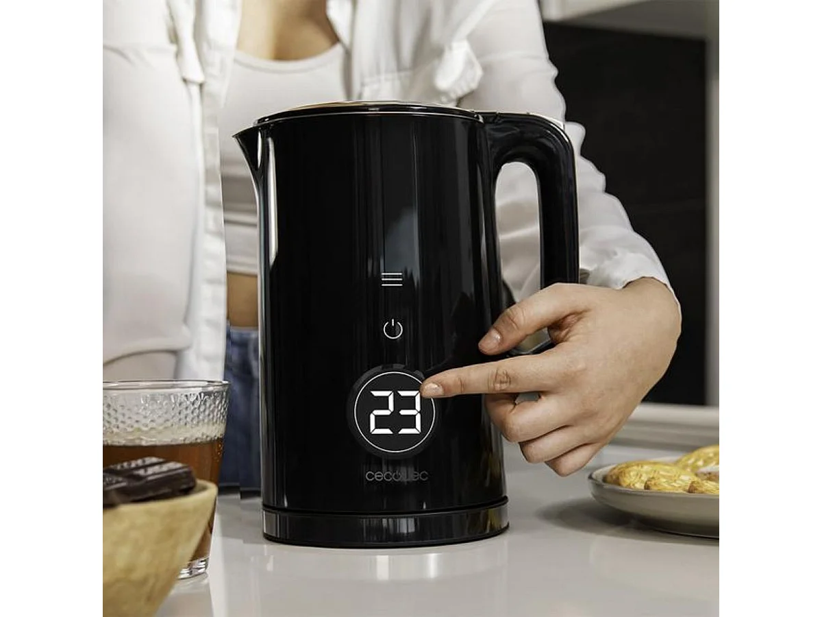 Hervidor de agua Cecotec Thermosense 600 Touch Neo 2200W 1,7L pantalla digital negro