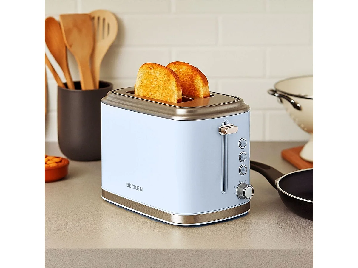 Tostador Becken BT8766BL 2 ranuras 6 niveles azul