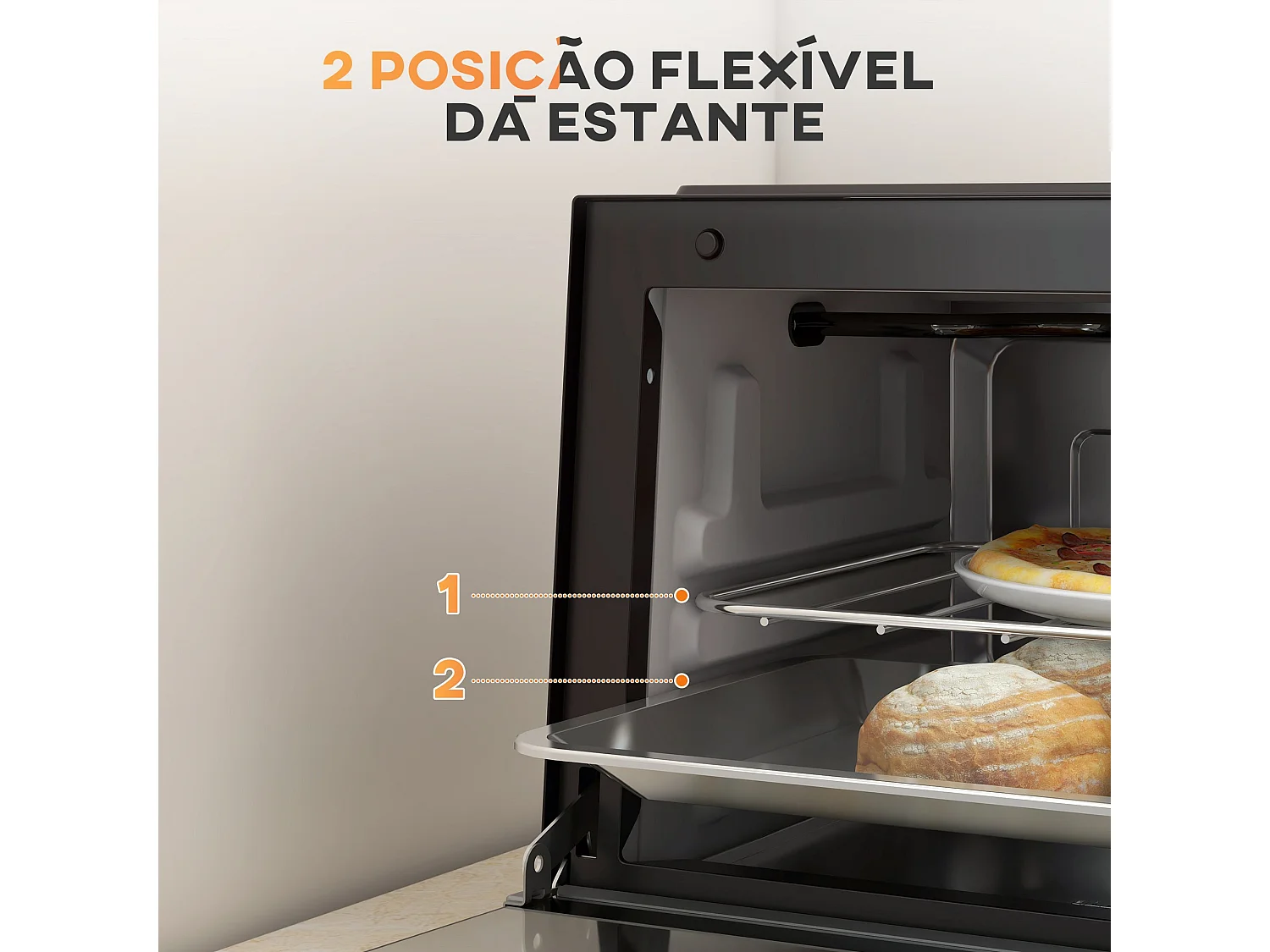 Mini Forno Elétrico de Bancada 9L com 750W - Eficiente e Compacto