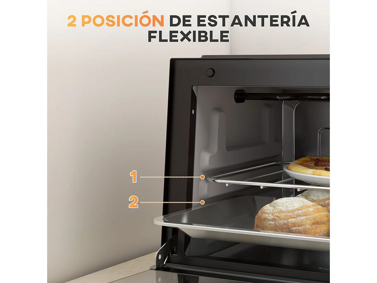 Mini Forno Elétrico de Bancada 9L com 750W - Eficiente e Compacto