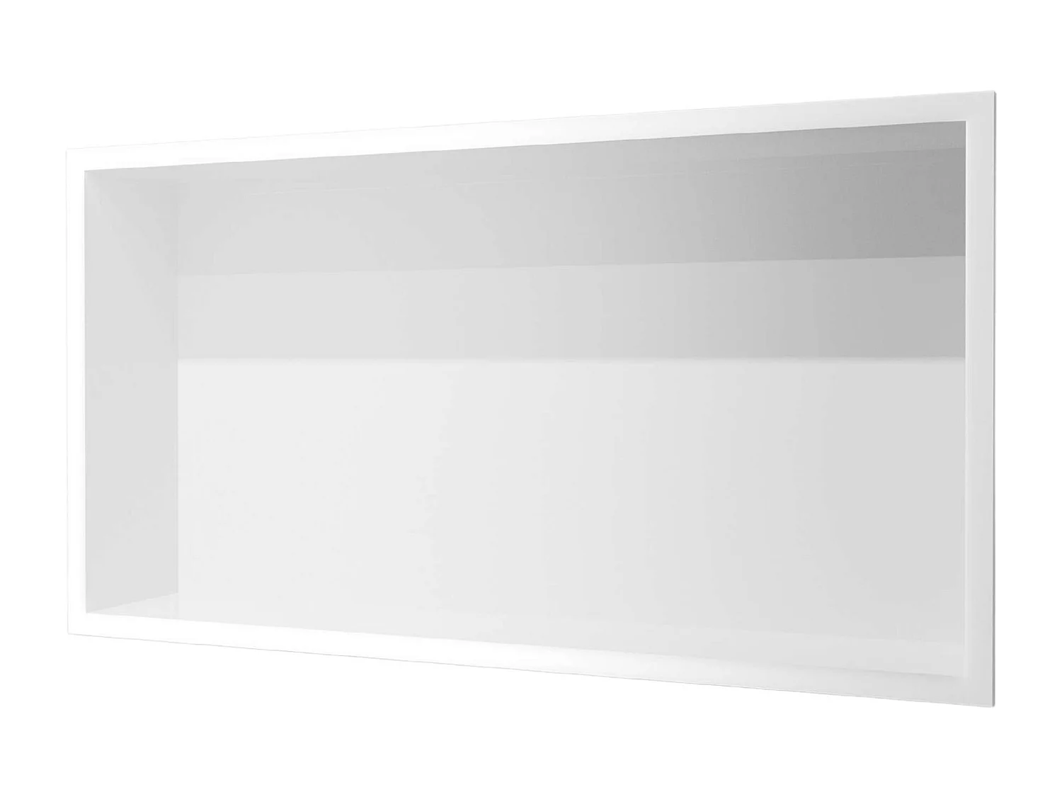 Niche de Douche Mural 63 x 33 cm - Rangement Salle de Bain en finition Blanc Satiné - PACIFIC