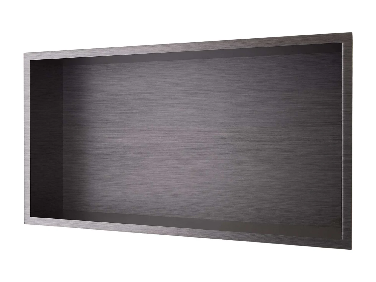 Niche de Douche Mural 63 x 33 cm - Rangement Salle de Bain en finition Noir Métal - PACIFIC