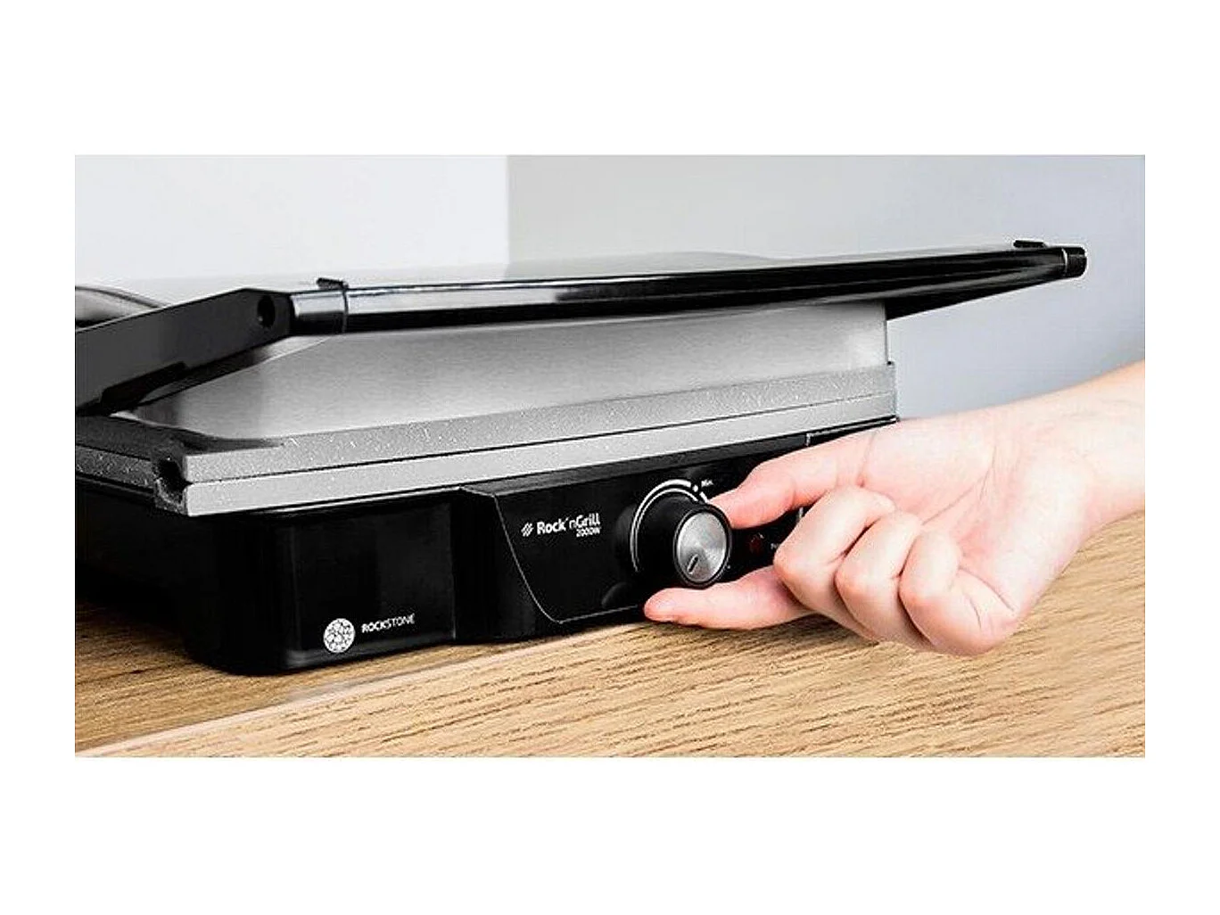 Parrilla eléctrica Cecotec Rock'n Grill 2000W negro/inox