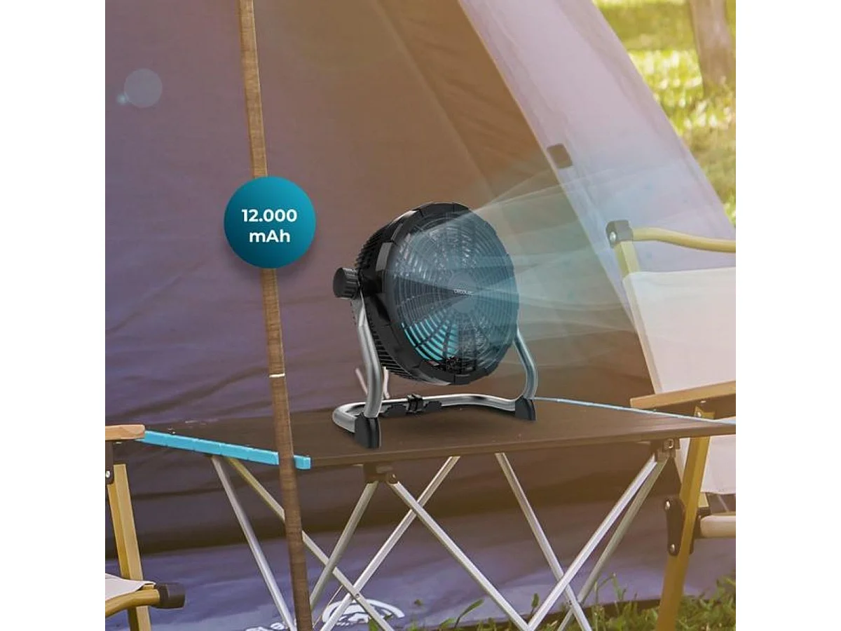 Ventilador de suelo Cecotec ProIndustry Portable 3 aspas 9 velocidades negro Ø24,5 cm