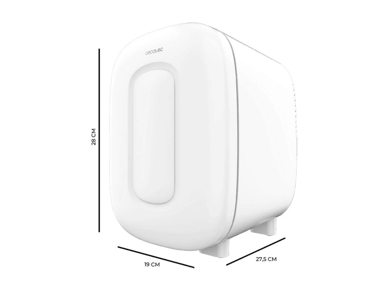 Mini frigorífico Cecotec Bolero MiniCooling 4L inversor de corriente blanco 28 cm