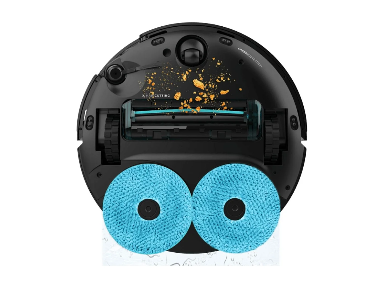 Robot aspirador Cecotec Conga X100 tecnología láser con base de autovaciado WiFi negro