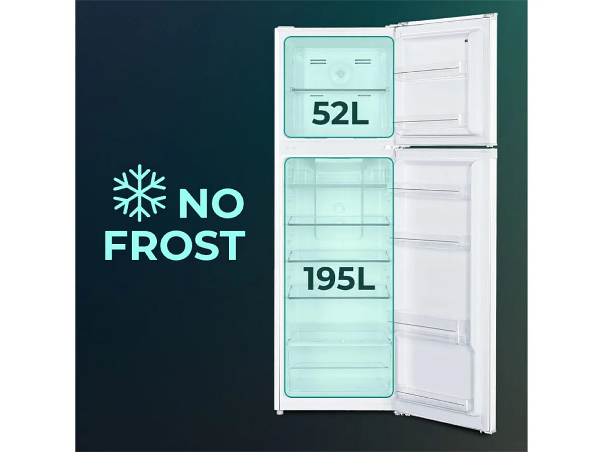 Frigorífico 2 puertas Svan SF1675502ENF No Frost 217L E blanco 167 cm