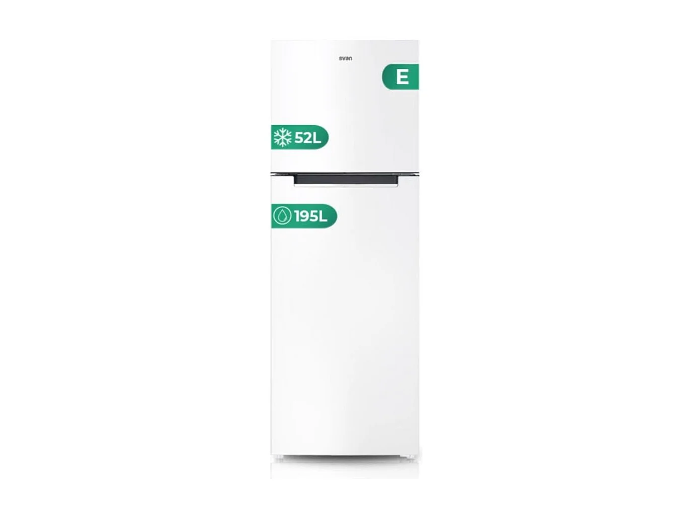 Frigorífico 2 puertas Svan SF1675502ENF No Frost 217L E blanco 167 cm