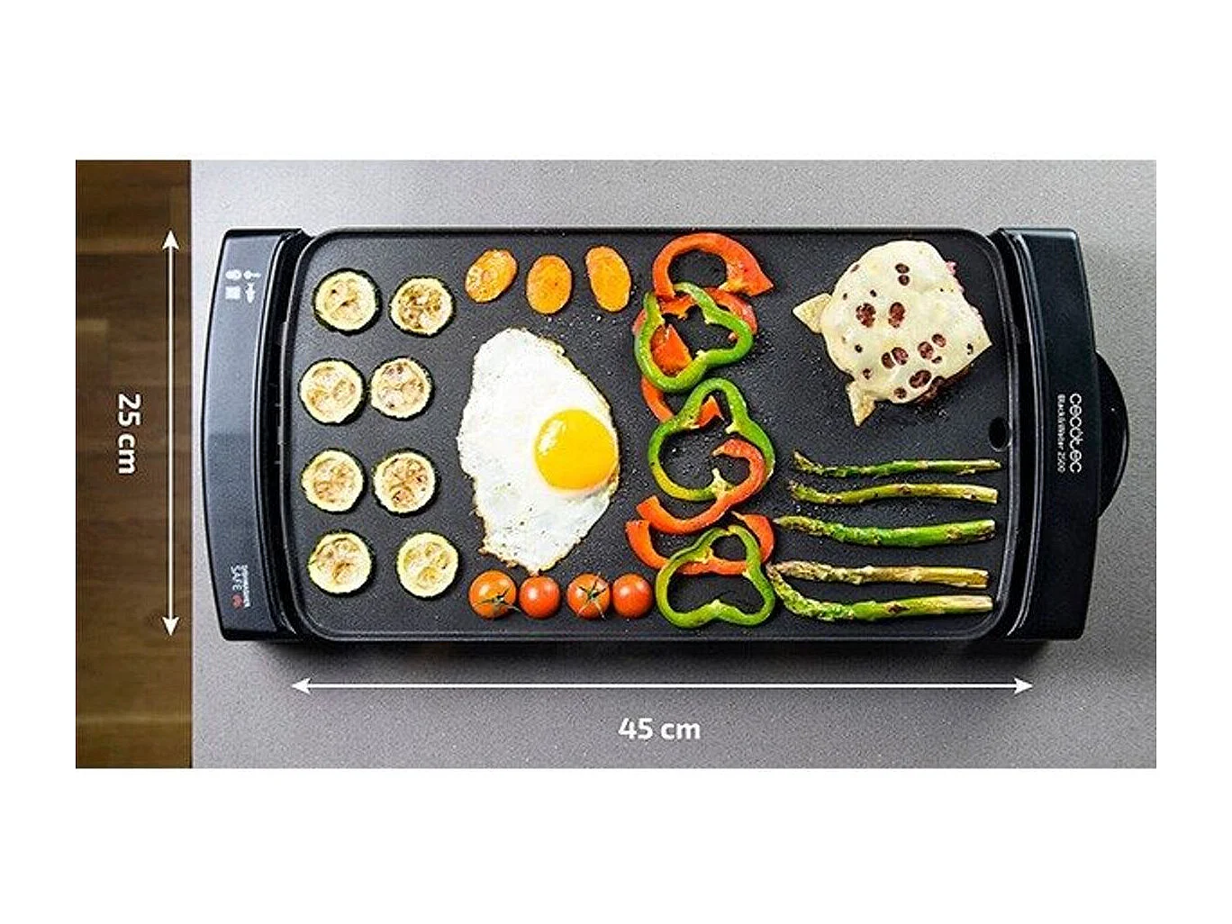 Plancha cocina Cecotec Black&Water 2500 W