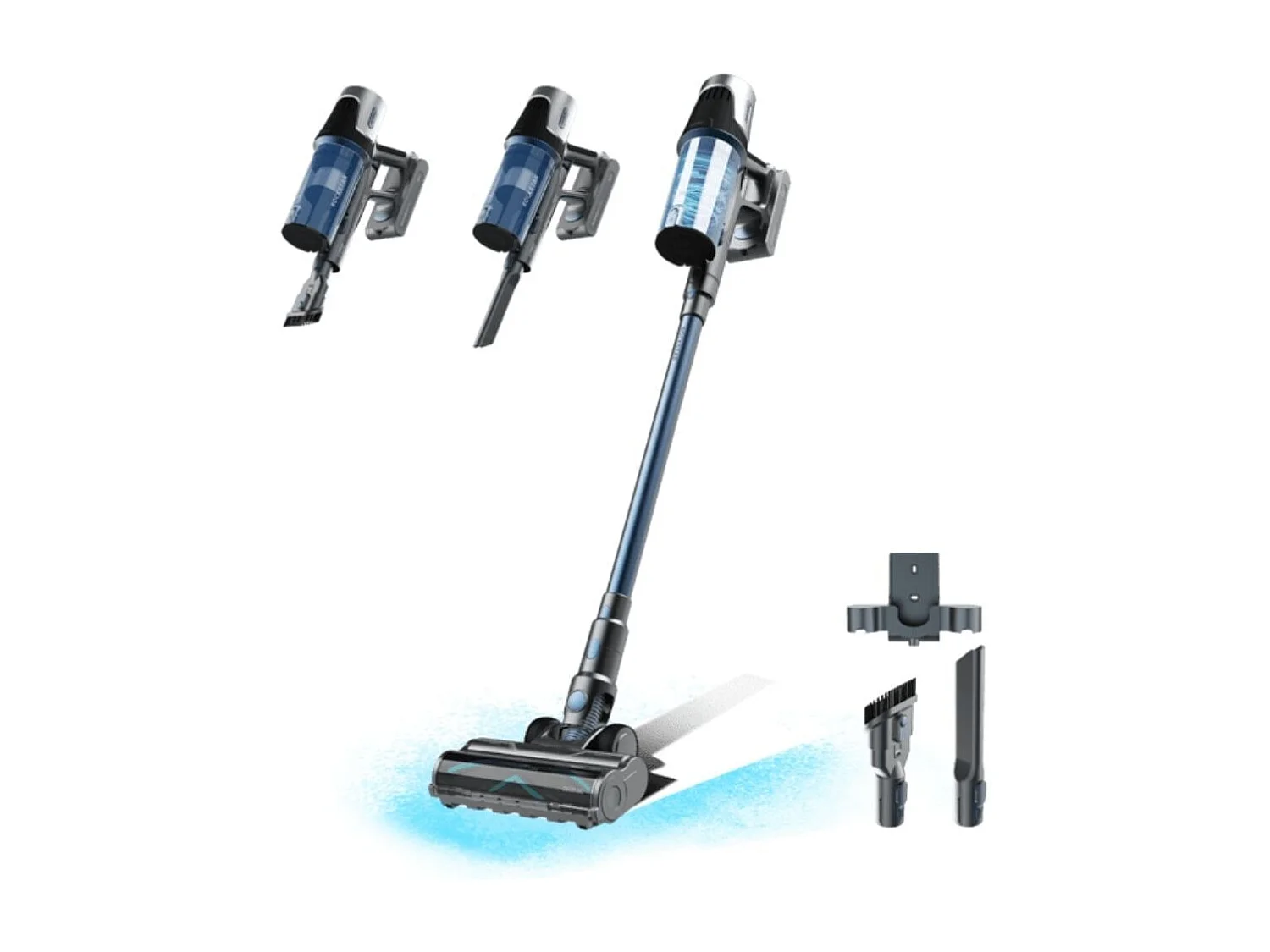 Aspirador escoba Cecotec Conga Rockstar RS50 400W cepillo XL 130 m² negro