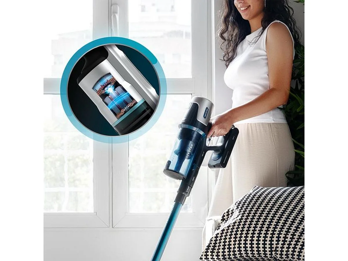 Aspirador escoba Cecotec Conga Rockstar RS50 400W cepillo XL 130 m² negro