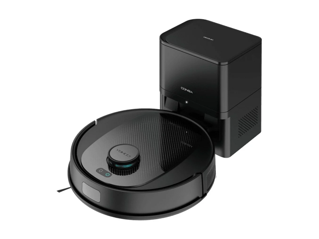 Robot aspirador Cecotec Conga 7690 Immortal Max Home M 5000Pa 4 en 1 con base de autovaciado negro