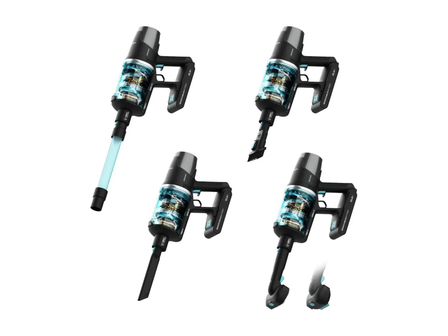 Aspirador de escoba Cecotec Conga Rockstar 9500 Lunar Pet Flex 780W 30kPa mascotas azul