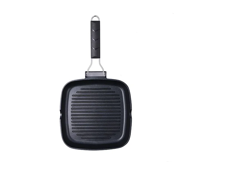 Asador Ebano Quid con asa plegable aluminio fundido 24 cm