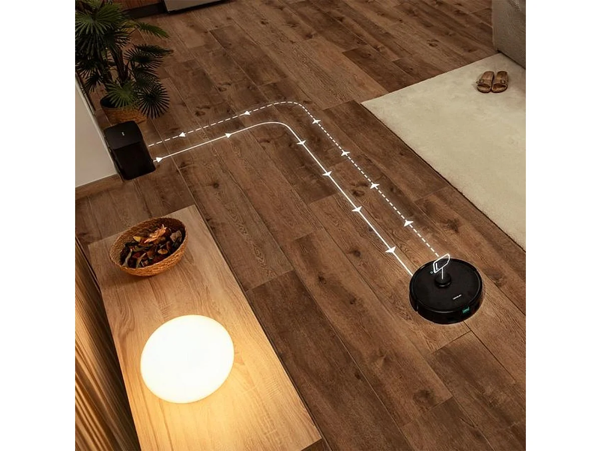 Robot aspirador Cecotec Conga Y50 5000Pa + base autovaciado WiFi 3L negro