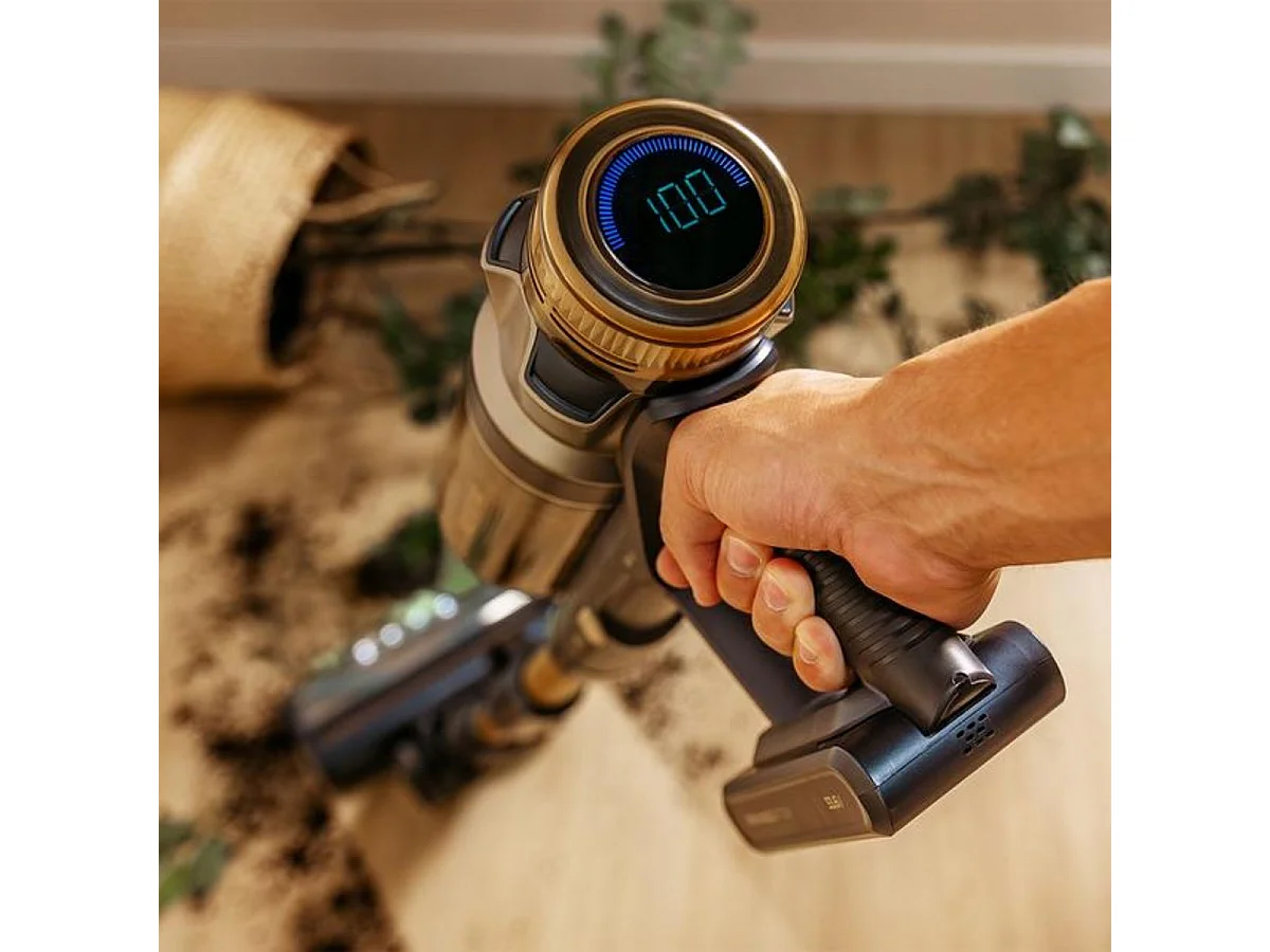 Aspirador escoba Conga Rockstar RS90 Pet Flex 600W tubo flexible negro/dorado