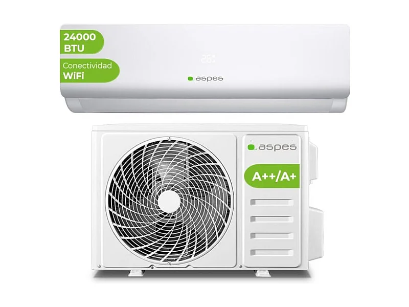 Aire acondicionado Split Aspes AAAS1200W 3000 frigorías R32 WiFi A blanco