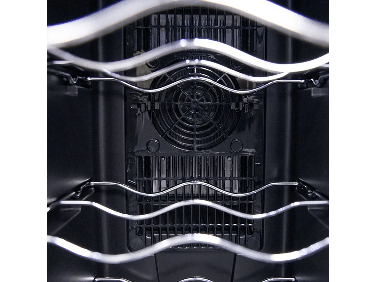 Vinoteca Cecotec Bolero GrandSommelier 1250 CoolCrystal 12 botellas con luz LED E negro 64,5 cm