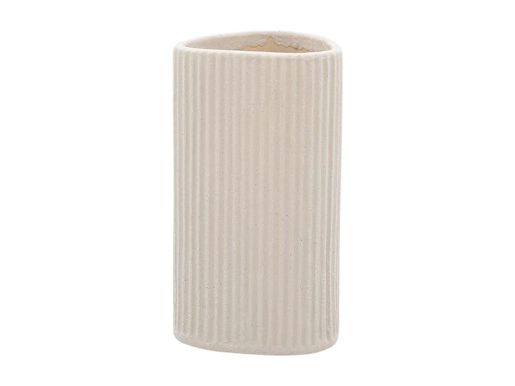 Jarrón Nora Vinthera cerámica beige 18,5x10 cm