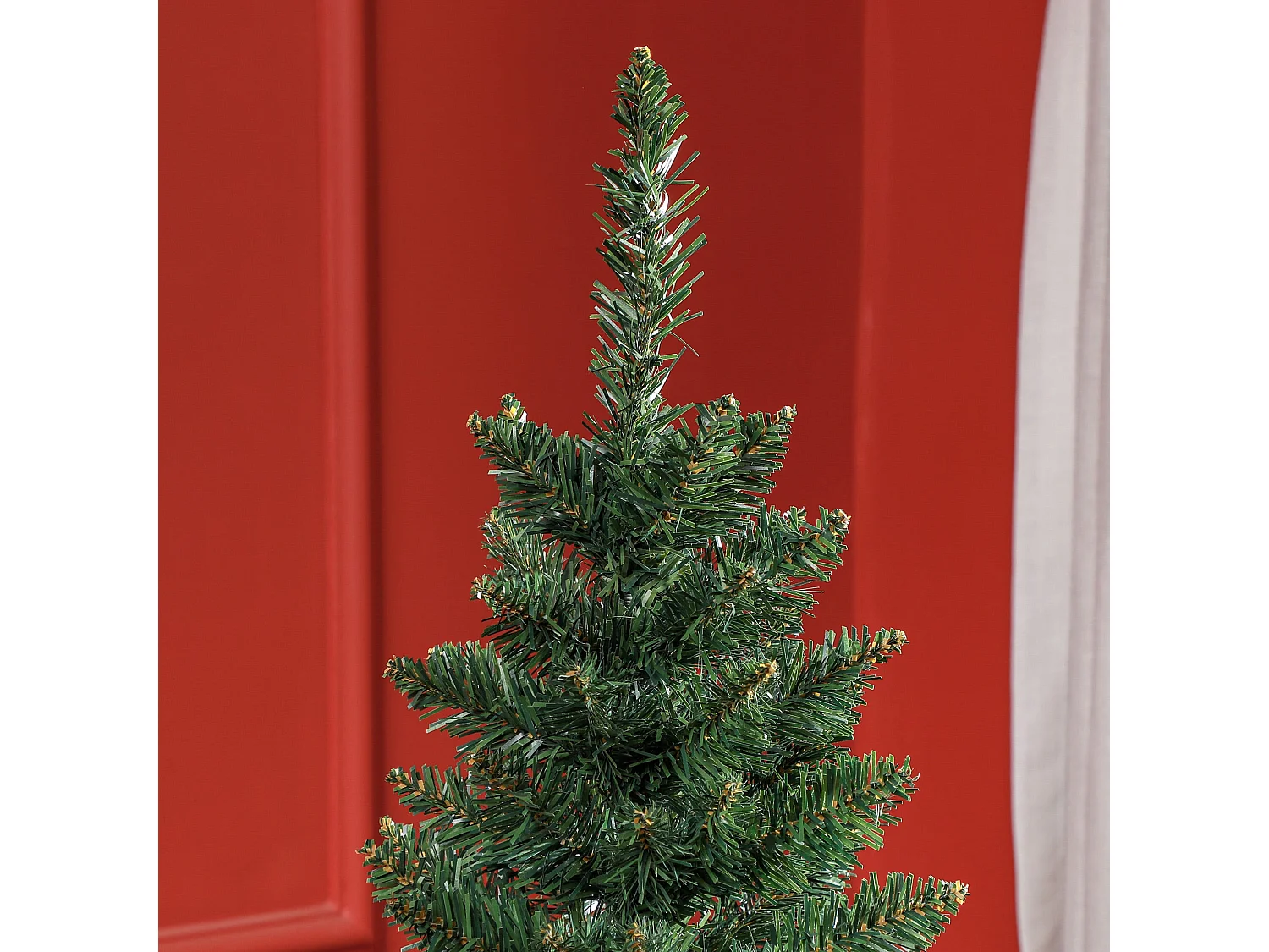 Árbol de Navidad Homcom 317 ramas con base plegable verde 150 cm
