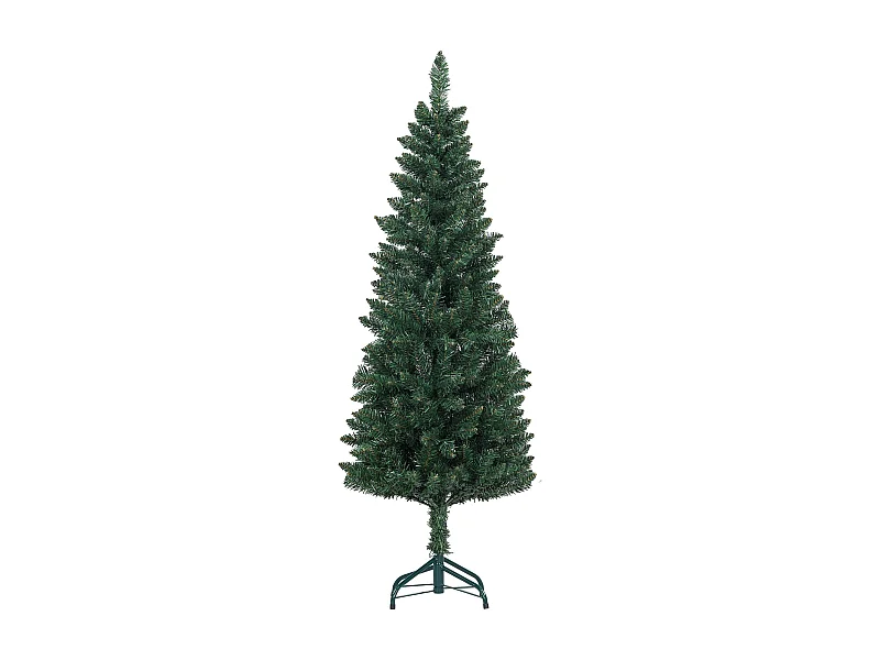 Árbol de Navidad Homcom 317 ramas con base plegable verde 150 cm