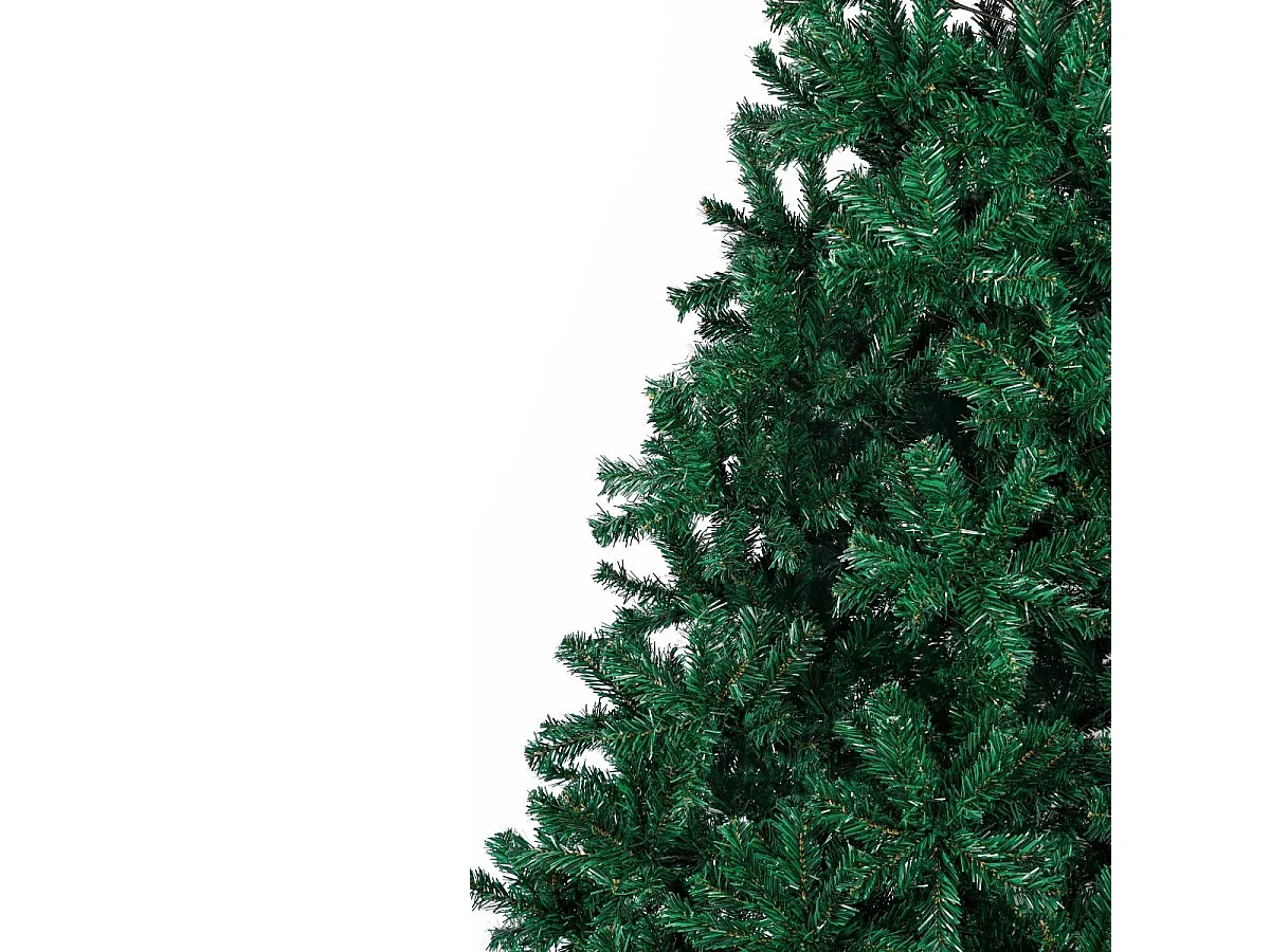 Árbol de navidad 1000 ramas + base cruzada verde Ø55x210 cm