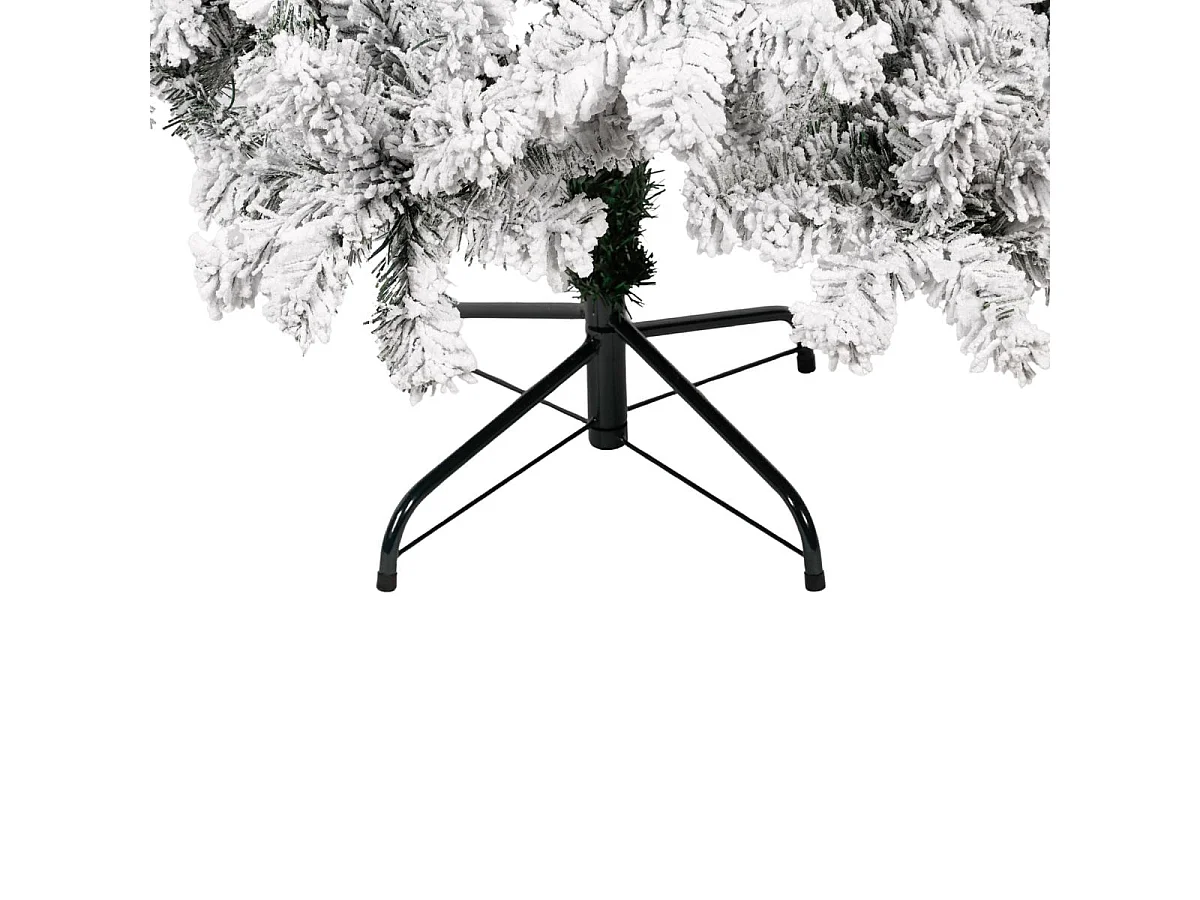 Árbol de navidad 806 ramas efecto nieve blanco/verde Ø100x180 cm