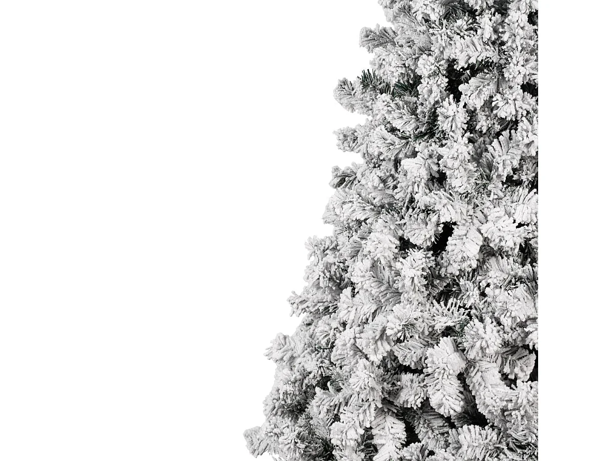 Árbol de navidad 806 ramas efecto nieve blanco/verde Ø100x180 cm