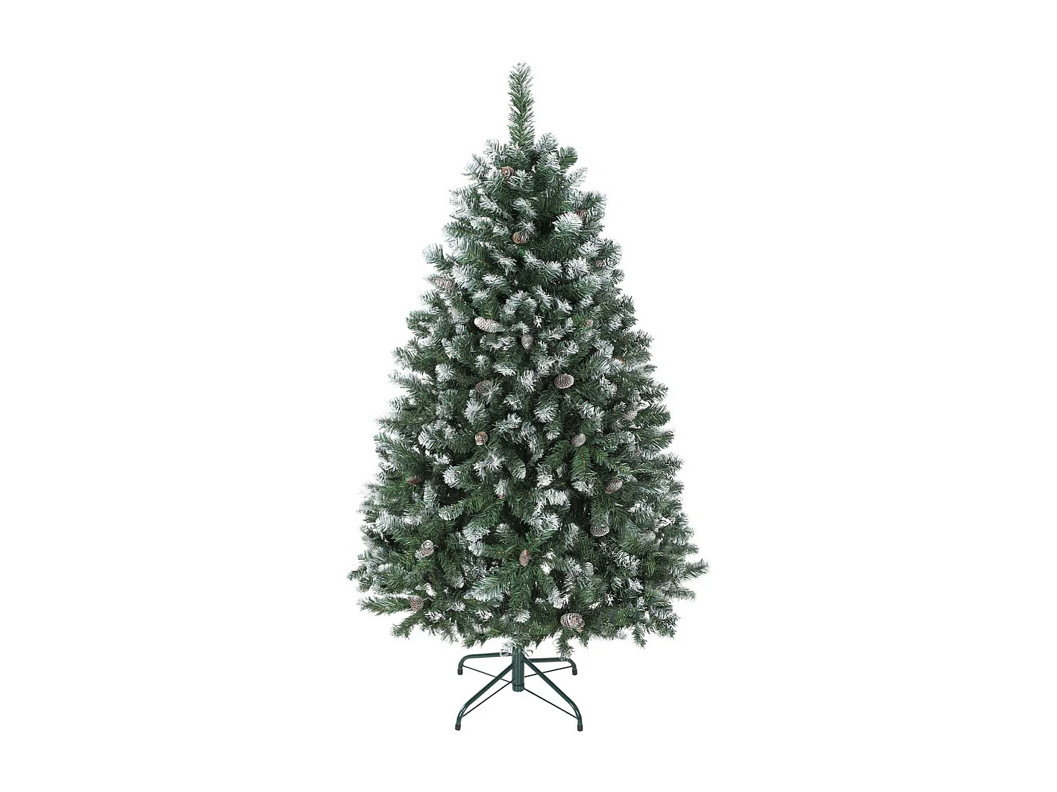 Árbol de Navidad Homcom 581 ramas y 44 decoraciones verde 150 cm