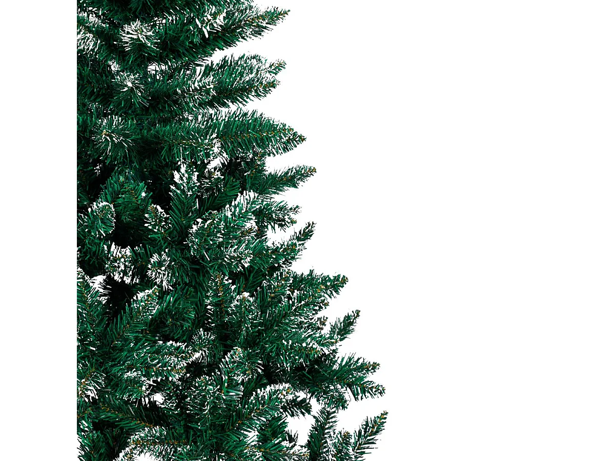 Árbol de navidad 420 ramas efecto nieve blanco/verde Ø95x150 cm