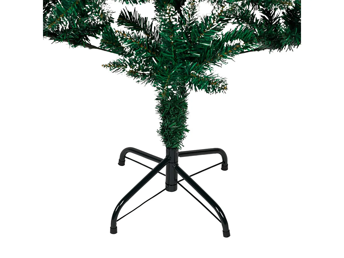 Árbol de navidad 420 ramas efecto nieve blanco/verde Ø95x150 cm