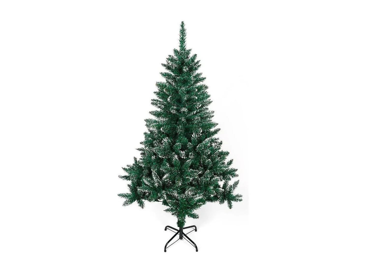 Árbol de navidad 420 ramas efecto nieve blanco/verde Ø95x150 cm