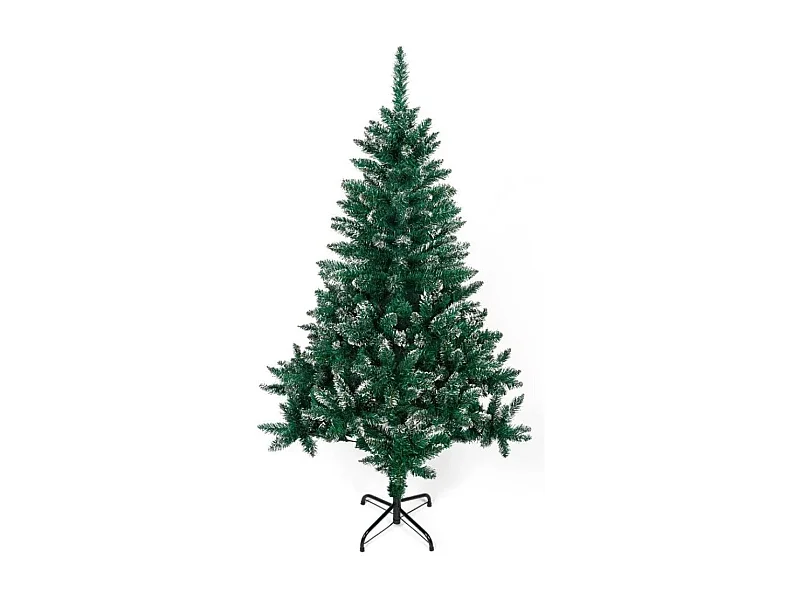 Árbol de navidad 420 ramas efecto nieve blanco/verde Ø95x150 cm