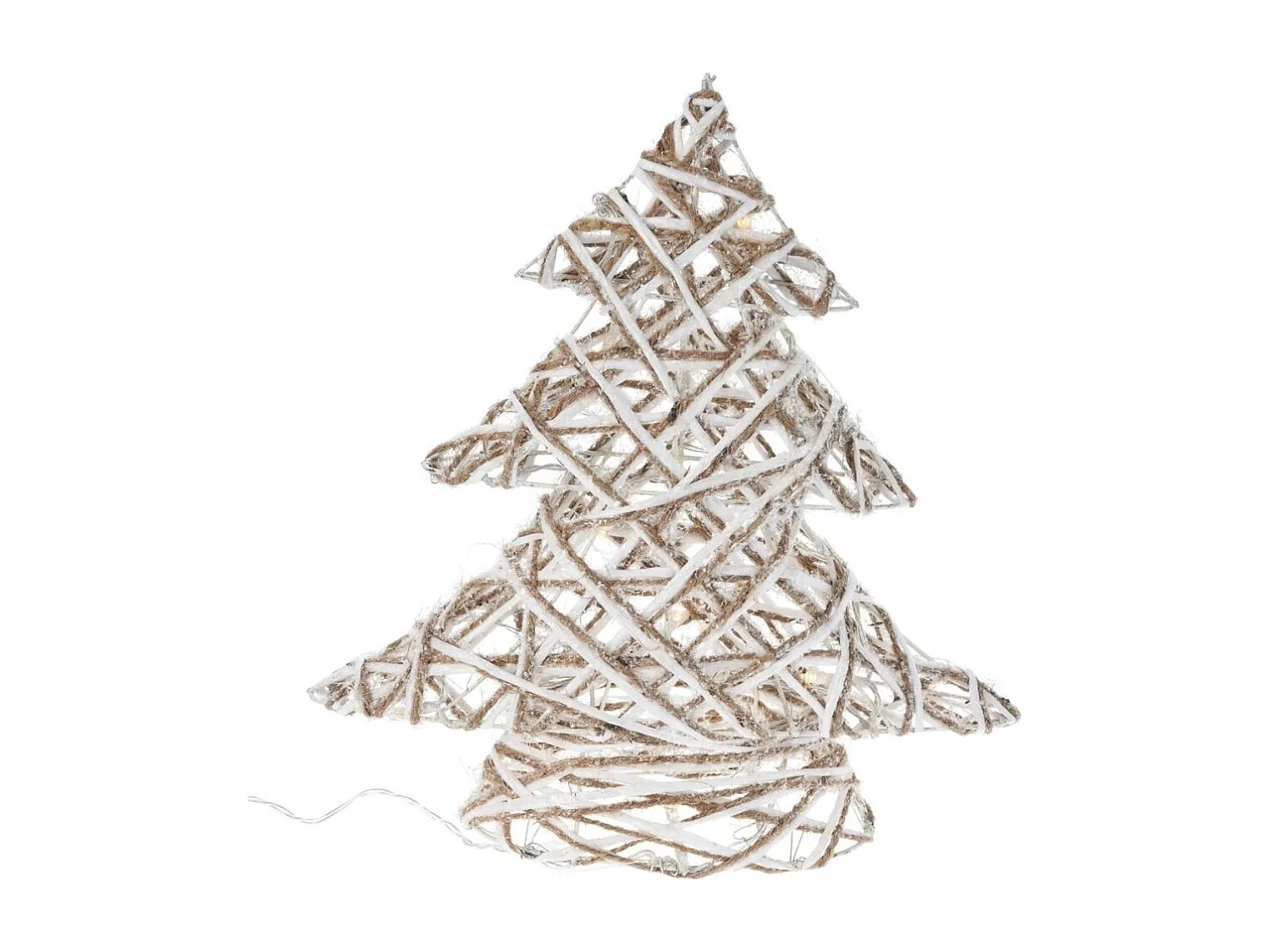 Figura decorativa árbol de Navidad con luces LED 30 cm