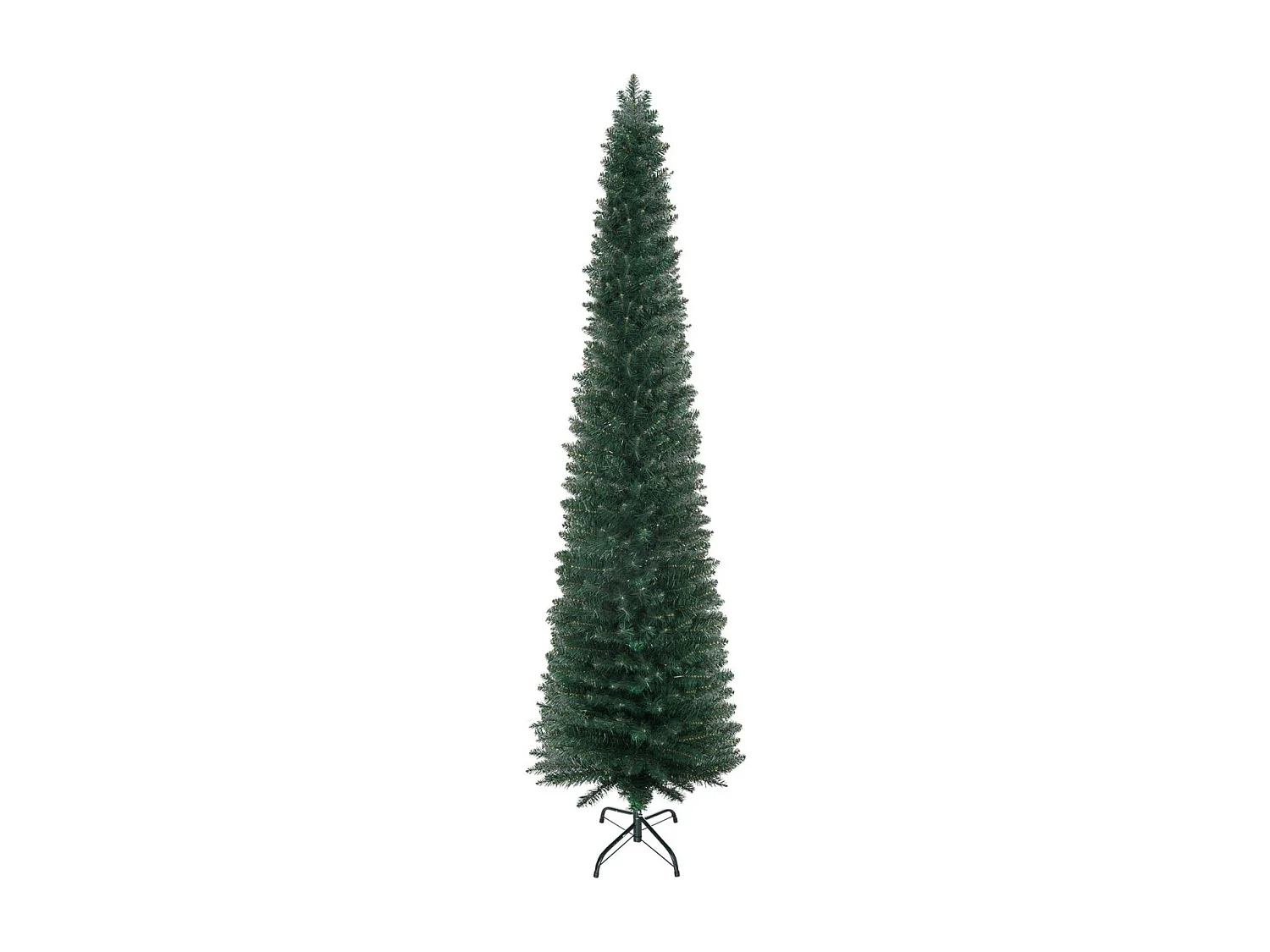 Árbol de Navidad Homcom 510 ramas base plegable verde Ø56x210 cm