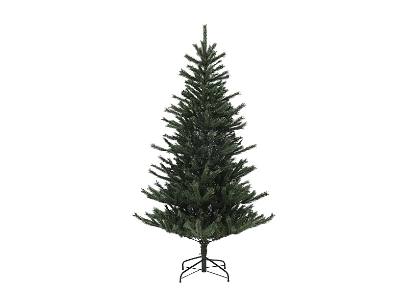 Árbol de Navidad Homcom 793 ramas con soporte verde Ø123x210 cm