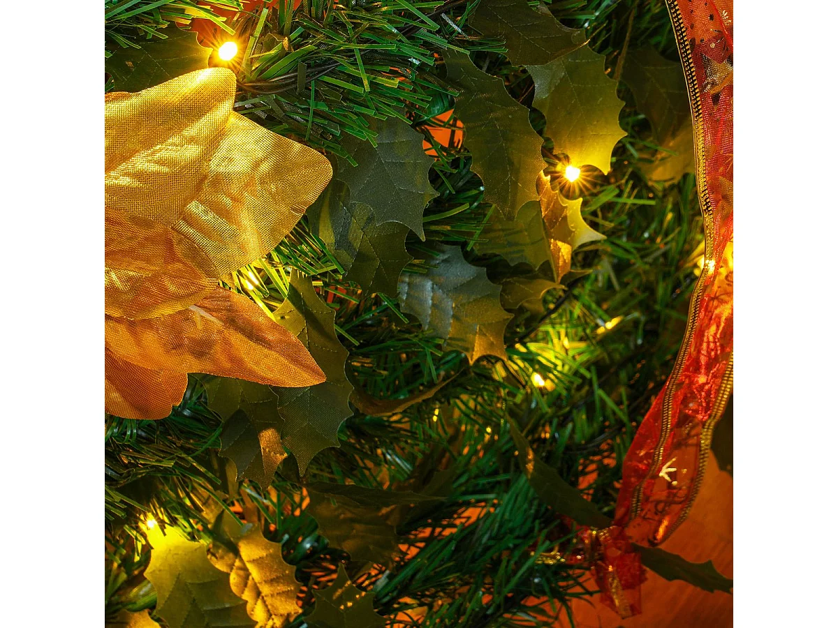 Árbol de Navidad Classic Homcom plegable verde Ø60x180 cm