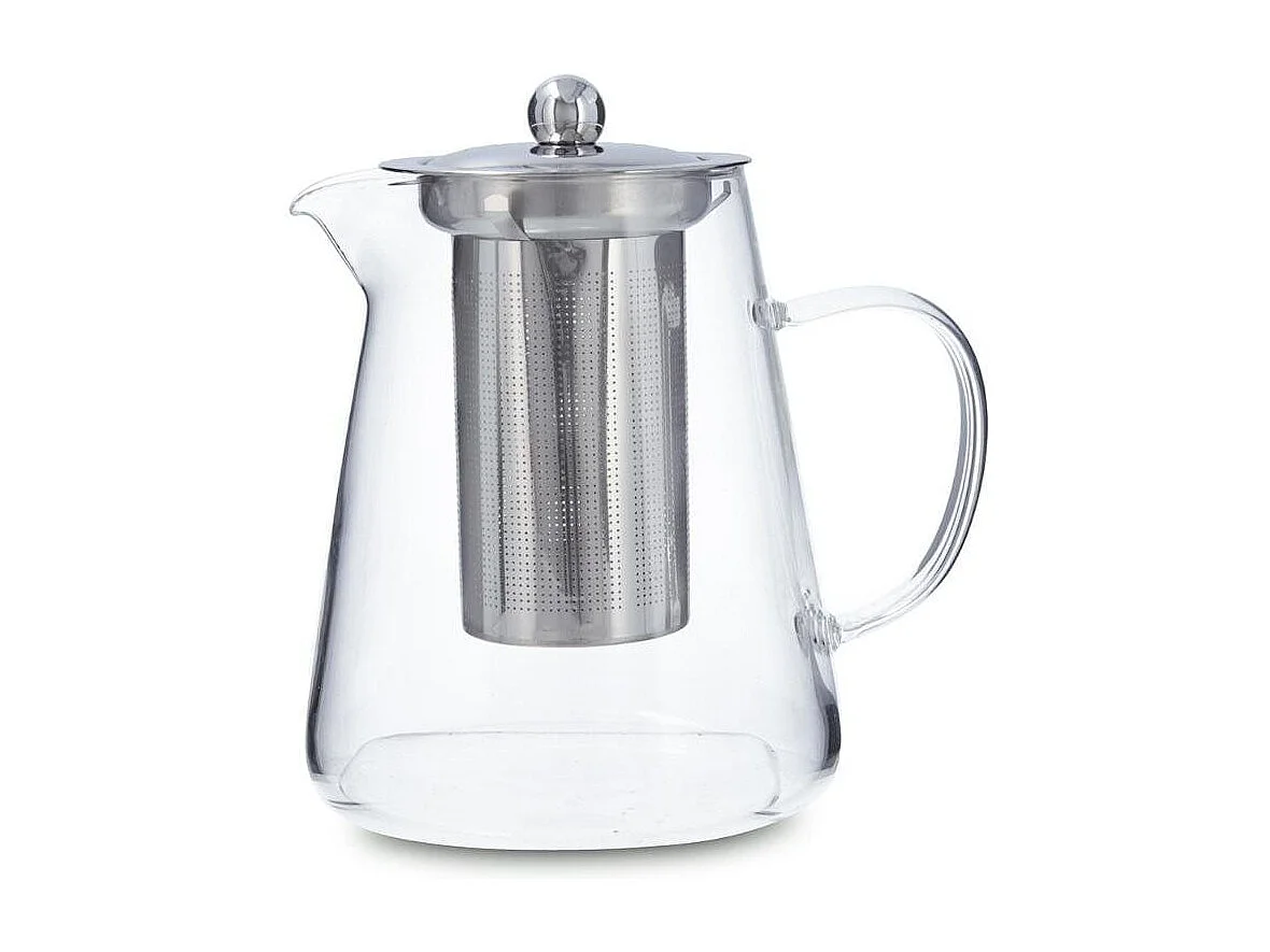 Tetera Serena Quid filtro inox con tapa vidrio inox 95 cl